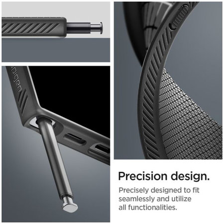 Spigen - Étui Liquid Air pour Samsung Galaxy S24 Ultra, Matte Black