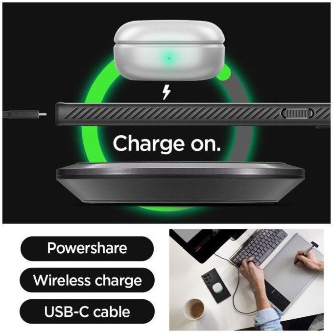 Spigen - Étui Liquid Air pour Samsung Galaxy S24 Ultra, Matte Black