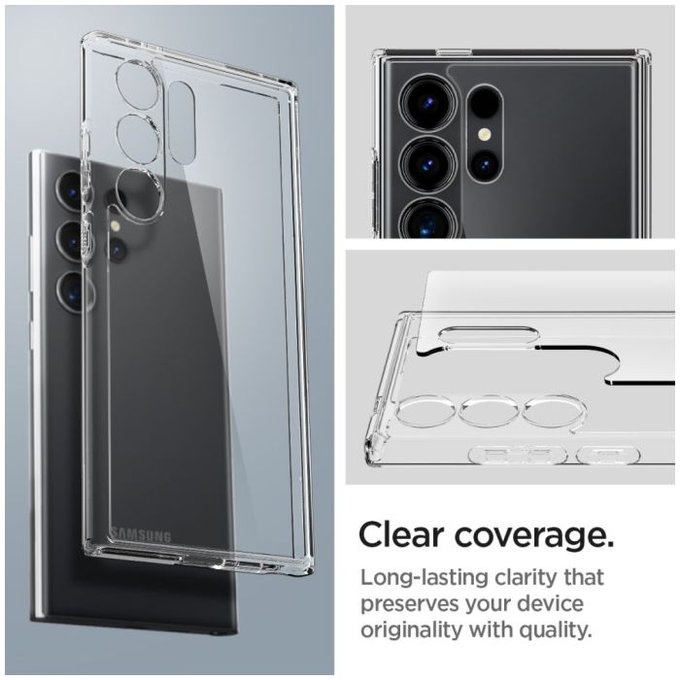 Spigen - Étui Ultra Hybrid pour Samsung Galaxy S24 Ultra, transparent