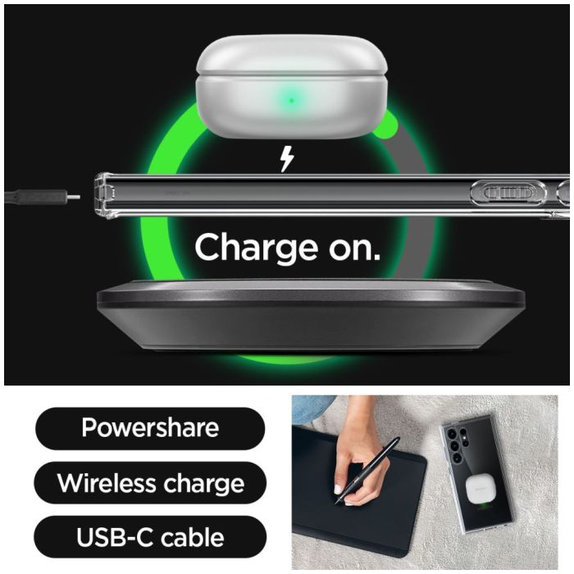 Spigen - Étui Ultra Hybrid pour Samsung Galaxy S24 Ultra, transparent