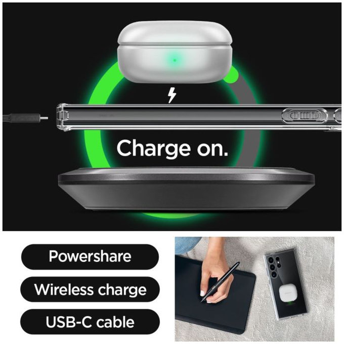 Spigen - Étui Ultra Hybrid pour Samsung Galaxy S24 Ultra, transparent