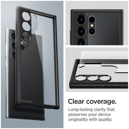 Spigen - Étui Ultra Hybrid pour Samsung Galaxy S24 Ultra, Matte Black