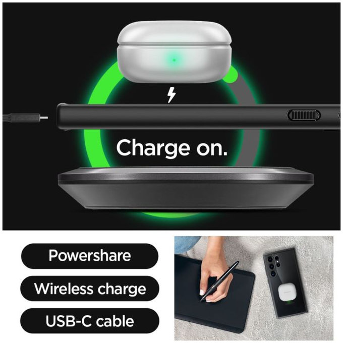 Spigen - Étui Ultra Hybrid pour Samsung Galaxy S24 Ultra, Matte Black