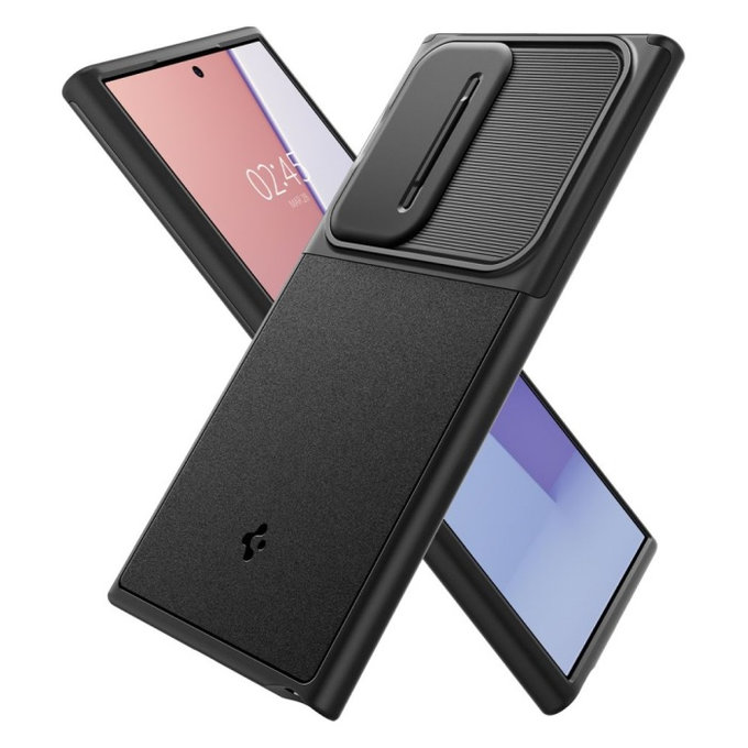 Spigen - Étui Optik Armor pour Samsung Galaxy S24 Ultra, noir
