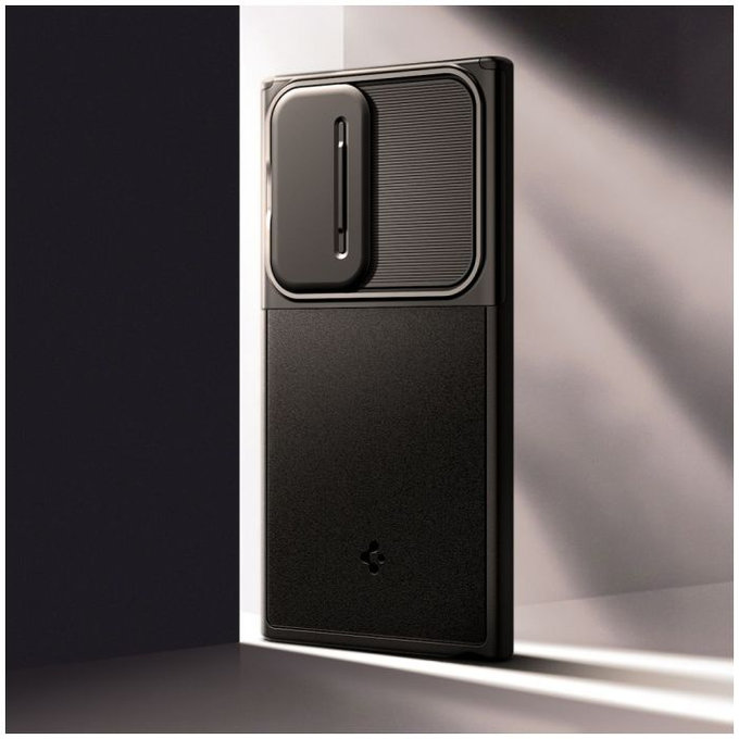 Spigen - Étui Optik Armor pour Samsung Galaxy S24 Ultra, noir