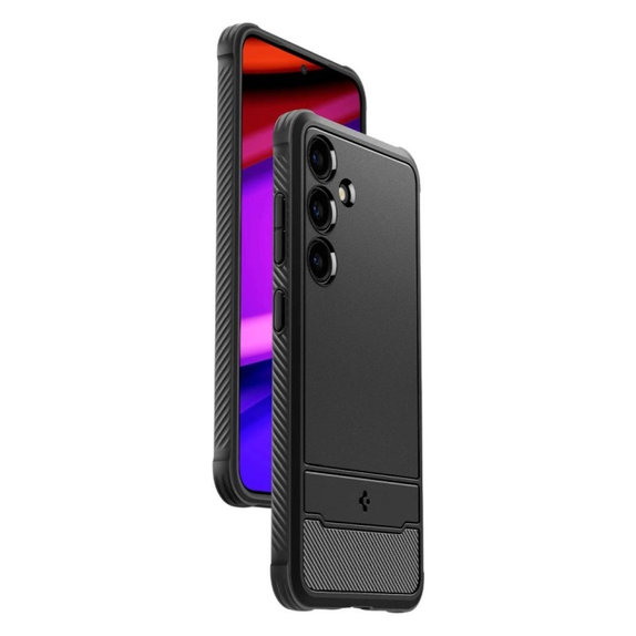 Spigen - Étui Rugged Armor pour Samsung Galaxy S24+, Matte Black