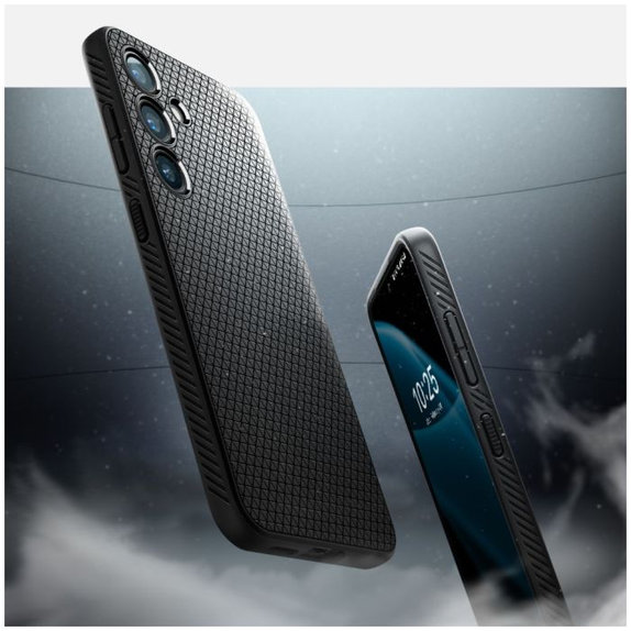 Spigen - Étui Liquid Air pour Samsung Galaxy S24+, Matte Black