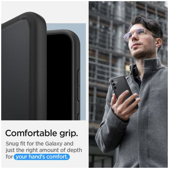 Spigen - Étui Ultra Hybrid pour Samsung Galaxy S24+, Matte Black