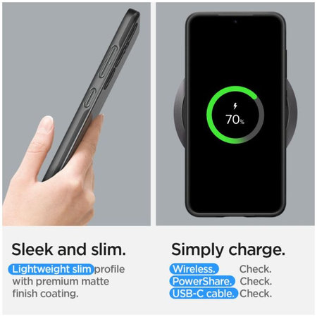 Spigen - Étui Thin Fit pour Samsung Galaxy S24, noir