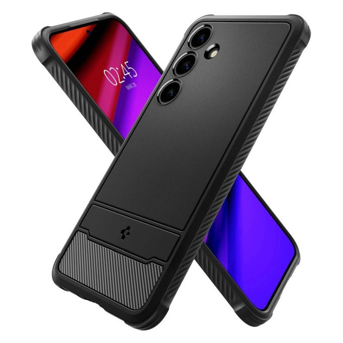 Spigen - Étui Rugged Armor pour Samsung Galaxy S24, Matte Black