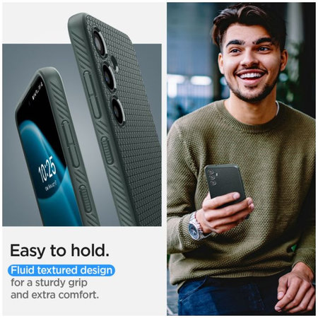 Spigen - Étui Liquid Air pour Samsung Galaxy S24, Abyss Green