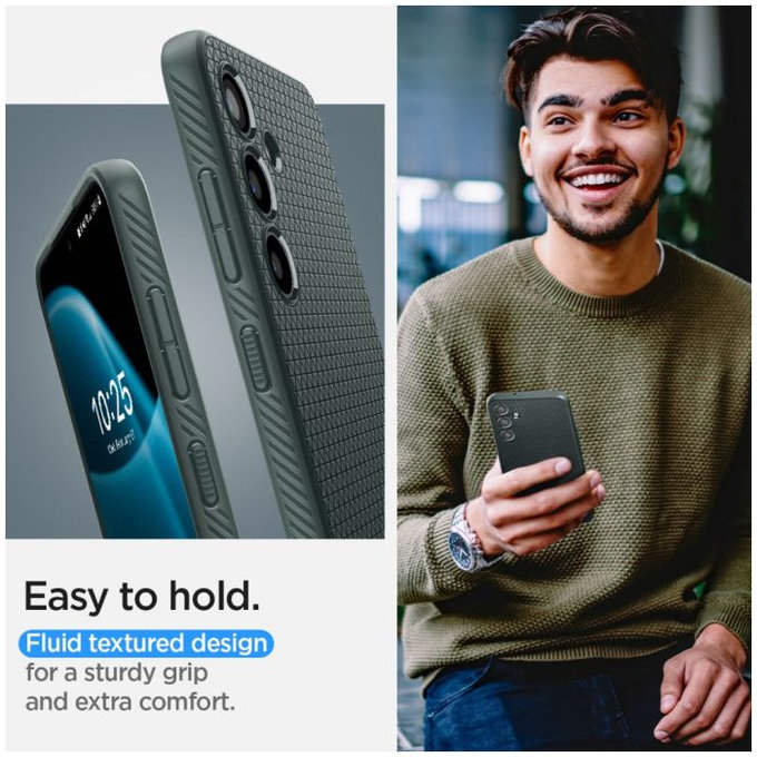 Spigen - Étui Liquid Air pour Samsung Galaxy S24, Abyss Green