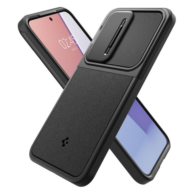 Spigen - Étui Optik Armor pour Samsung Galaxy S24, noir