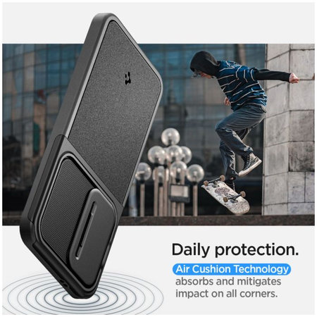 Spigen - Étui Optik Armor pour Samsung Galaxy S24, noir