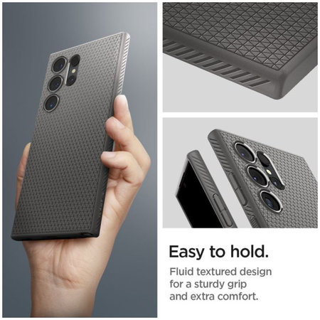 Spigen - Étui Liquid Air pour Samsung Galaxy S24 Ultra, Granite Grey