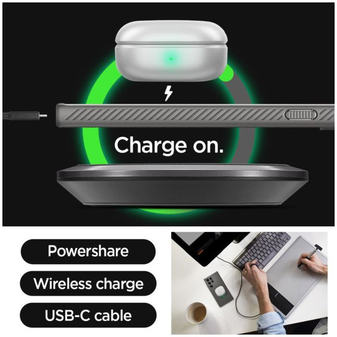 Spigen - Étui Liquid Air pour Samsung Galaxy S24 Ultra, Granite Grey