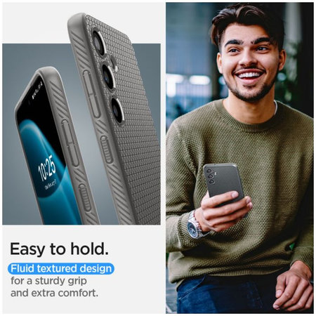 Spigen - Étui Liquid Air pour Samsung Galaxy S24, Granite Grey