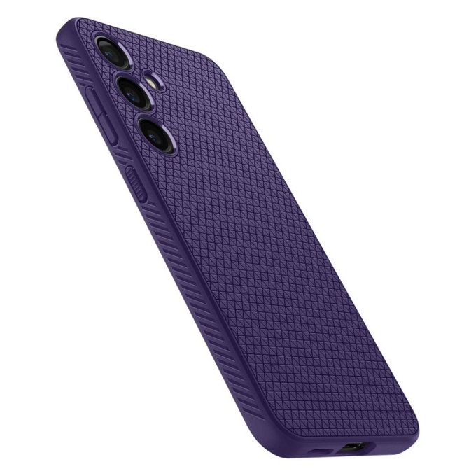 Spigen - Étui Liquid Air pour Samsung Galaxy S24, Deep Purple