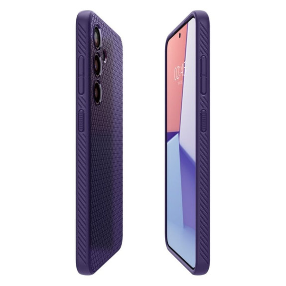 Spigen - Étui Liquid Air pour Samsung Galaxy S24, Deep Purple