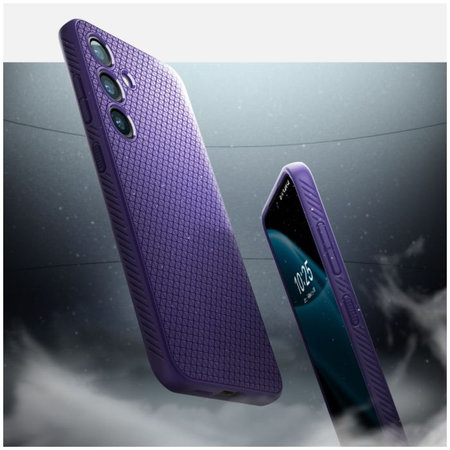 Spigen - Étui Liquid Air pour Samsung Galaxy S24, Deep Purple
