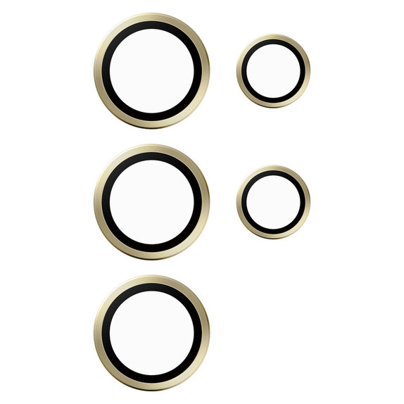 Protection d'objectif de caméra Hoops pour Samsung Galaxy S24 Ultra, Jaune, PanzerGlass