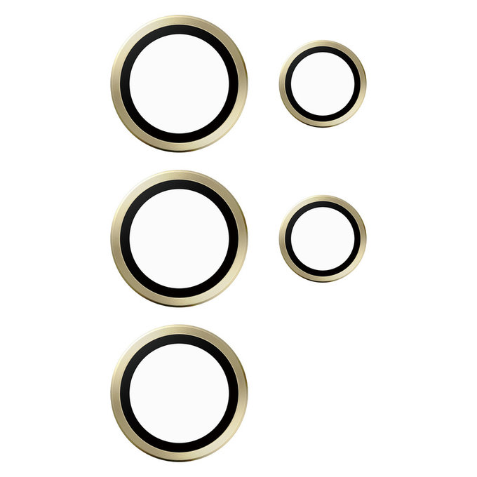 Protection d'objectif de caméra Hoops pour Samsung Galaxy S24 Ultra, Jaune, PanzerGlass