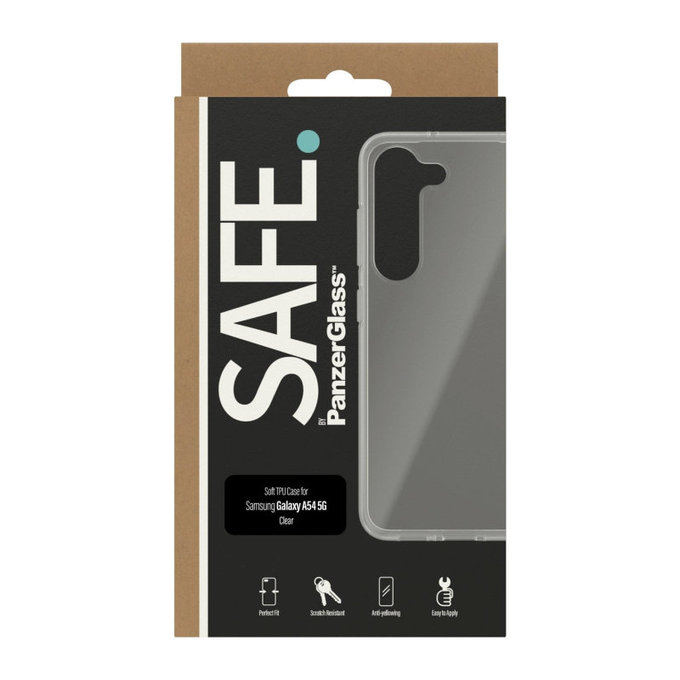 Étui TPU pour Samsung Galaxy A14/A14 5G, Transparent, SAFE by PanzerGlass