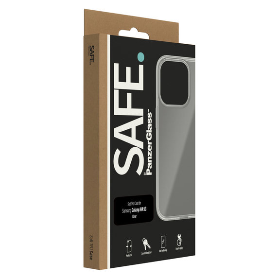 Étui TPU pour Samsung Galaxy A14/A14 5G, Transparent, SAFE by PanzerGlass
