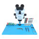 Relife RL-160B - Tapis en silicone multifonction + base en aluminium pour microscope