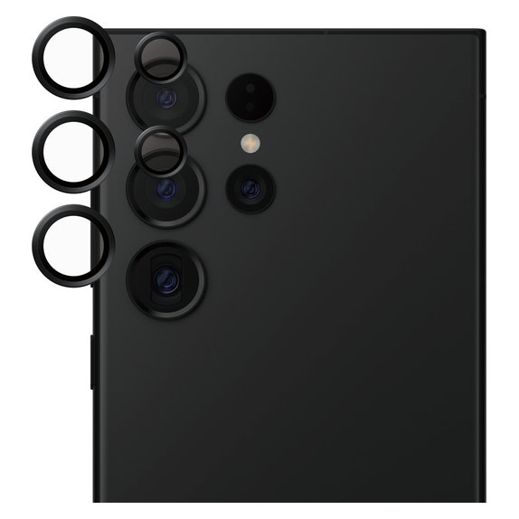 Protection d'objectif de caméra pour Samsung Galaxy S24 Ultra, Noir, SAFE by PanzerGlass