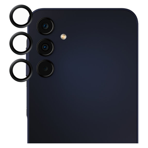 Protection d'objectif de caméra pour Samsung Galaxy A15/A15 5G, Noir, SAFE by PanzerGlass
