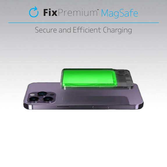FixPremium - MagSafe PowerBank avec LCD 10 000mAh, noir