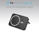FixPremium - MagSafe PowerBank avec Support 5000mAh, noir