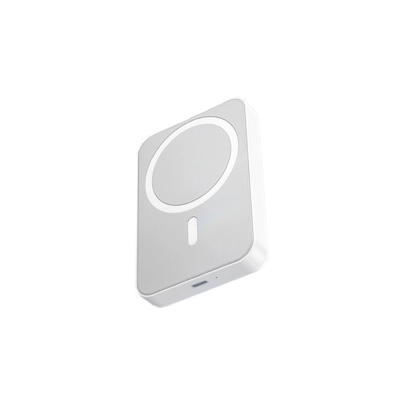 FixPremium - MagSafe PowerBank avec Support 5000mAh, blanc