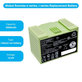 iRobot Roomba e-series, i-series - Batterie ABL-D1, 4624864, ABL-D2 Li-Ion 14.4V 3000mAh