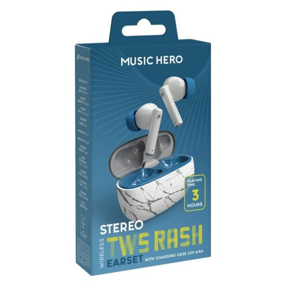 Music Hero - Casque sans fil TWS RASH, fantasy blue