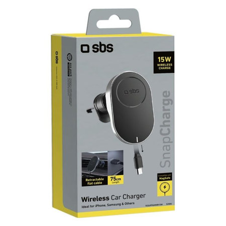 SBS - Support de voiture avec MagSafe, 15W, noir