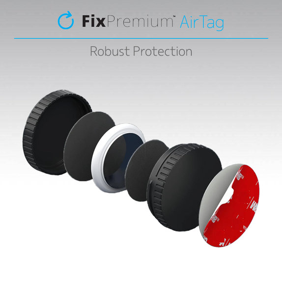 FixPremium - Housse de protection pour AirTag, noir