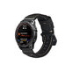 FixPremium - Bracelet en cuir pour Garmin (QuickFit 22mm), noir