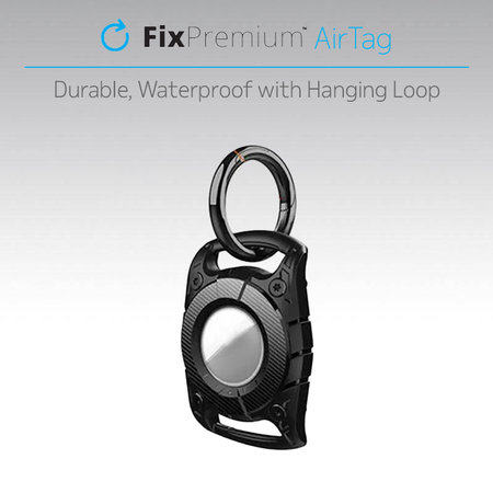 FixPremium - Collier AirTag pour chiens et chats, noir