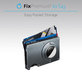 FixPremium - Portefeuille AirTag Carbon avec clip, noir