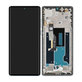 Motorola Edge 50 Fusion - Écran LCD + Écran tactile + Cadre (Marshmallow Blue) - 5D68C24359 Genuine Service Pack