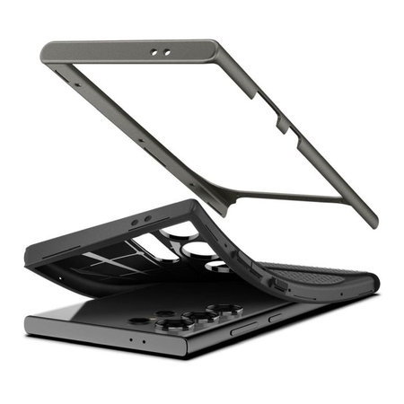 Spigen - Étui Neo Hybrid pour Samsung Galaxy S24 Ultra, Gunmetal
