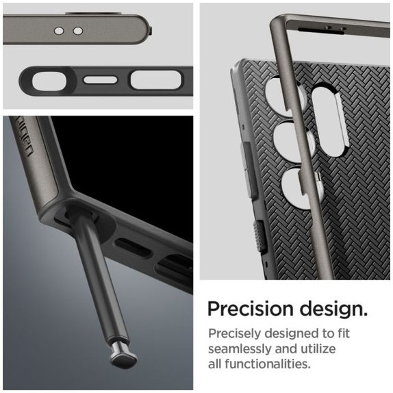 Spigen - Étui Neo Hybrid pour Samsung Galaxy S24 Ultra, Gunmetal