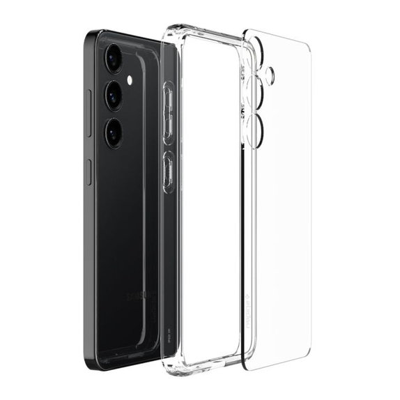 Spigen - Étui Ultra Hybrid pour Samsung Galaxy S24 Plus, Crystal Clear