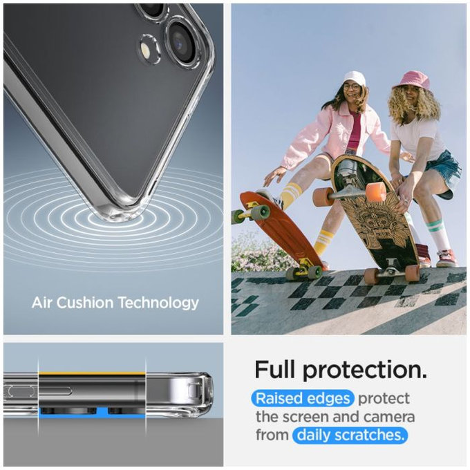 Spigen - Étui Ultra Hybrid pour Samsung Galaxy S24 Plus, Crystal Clear