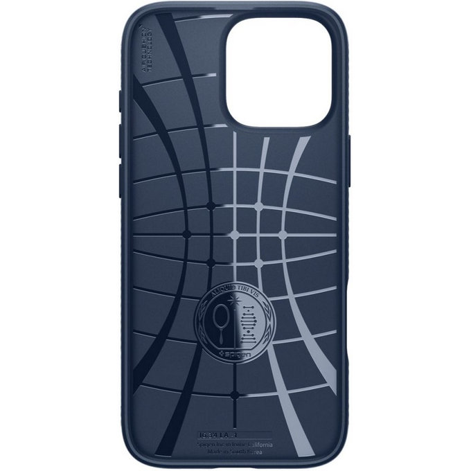 Spigen - Étui Liquid Air pour iPhone 16 Pro Max, navy blue