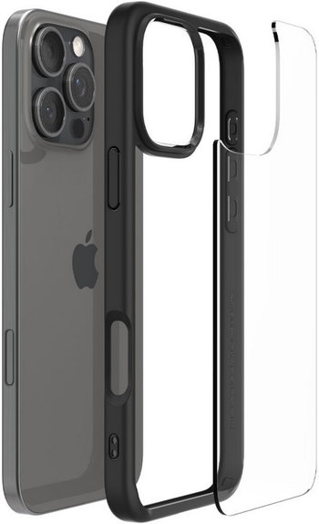 Spigen - Étui Ultra Hybrid pour iPhone 16 Pro Max, matte black