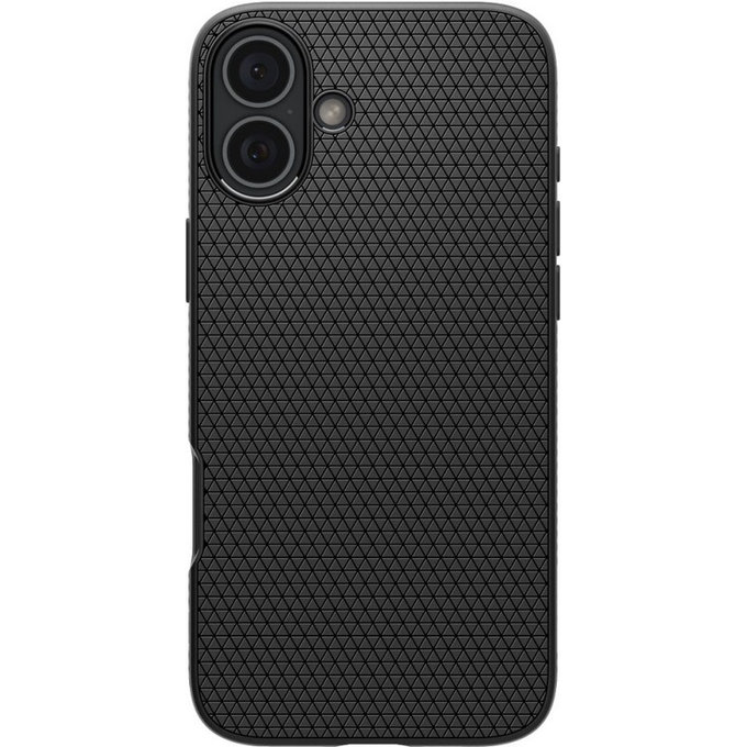 Spigen - Étui Liquid Air pour iPhone 16 Plus, matte black