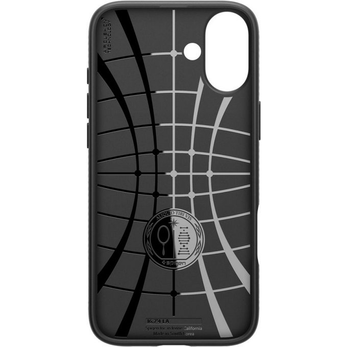 Spigen - Étui Liquid Air pour iPhone 16 Plus, matte black